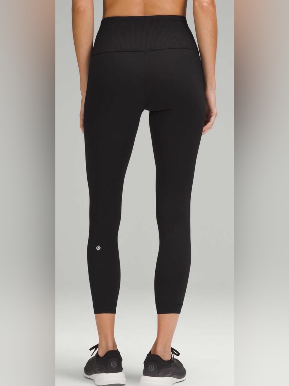 Lululemon Wunder Train High-Rise Ribbed Tight Leggings 23" Black Size 2